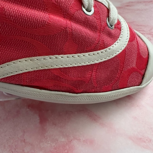 🩸Coach Bellamy Pink Signature C Sneakers - Size 9,5B🩸 - Picture 6 of 16